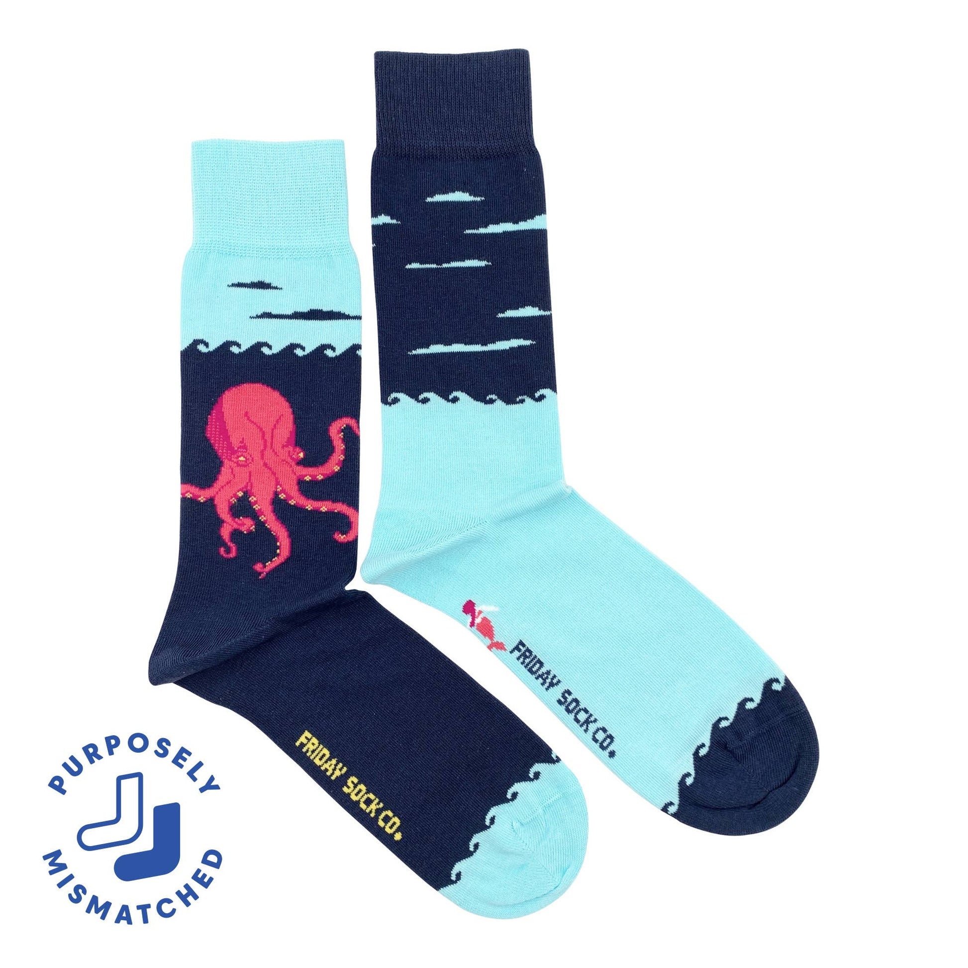 Kraken & Ship Socks Mens Friday Sock Co.