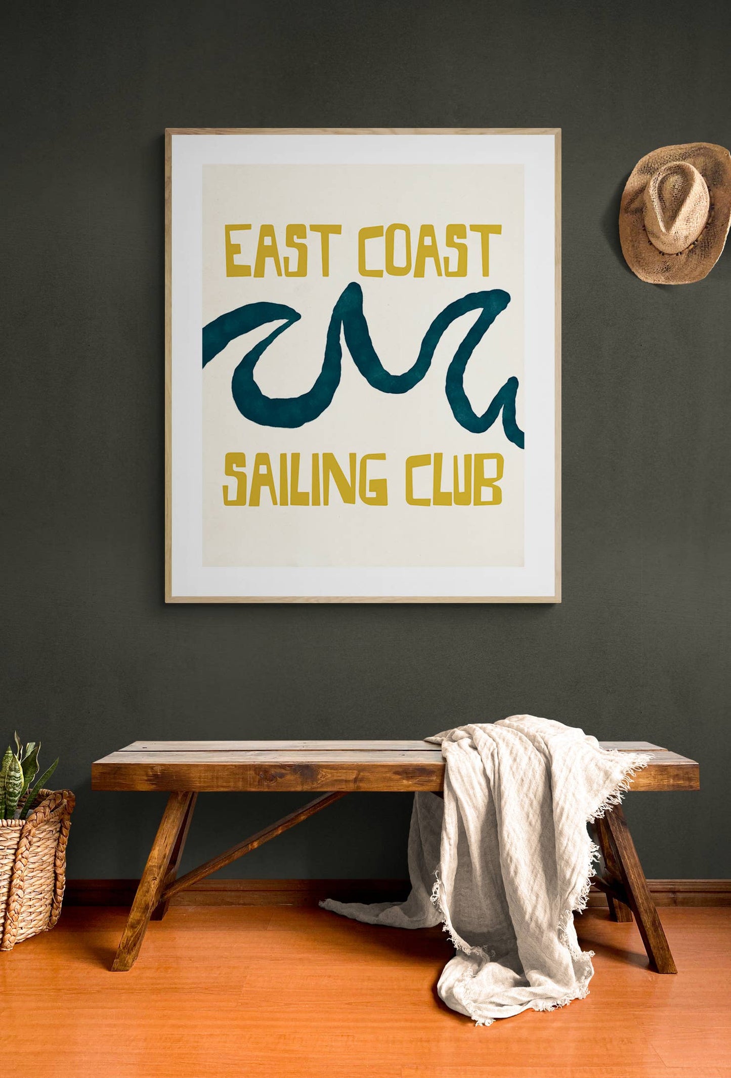 Modern Coastal Art Print - East Coast Sailing Club