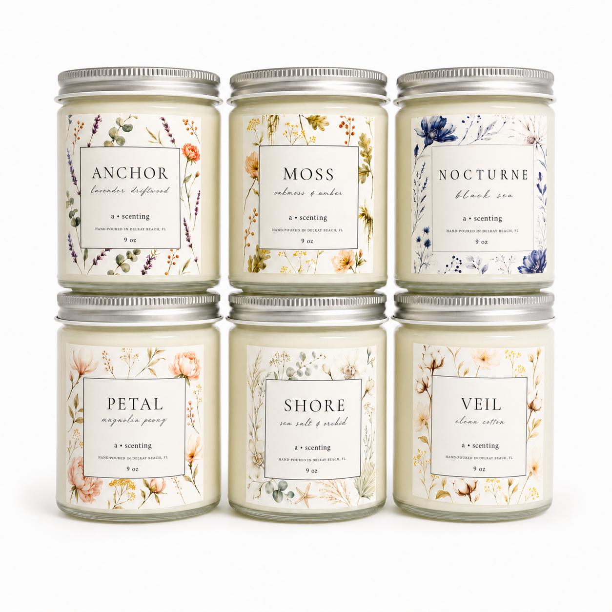 Petal Soy Candle | Magnolia + Peony