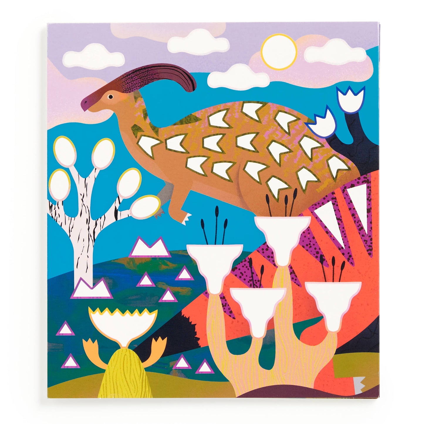 Dinosaur Land Sticker Sparkle Poster Activity Kit Chronicle Books