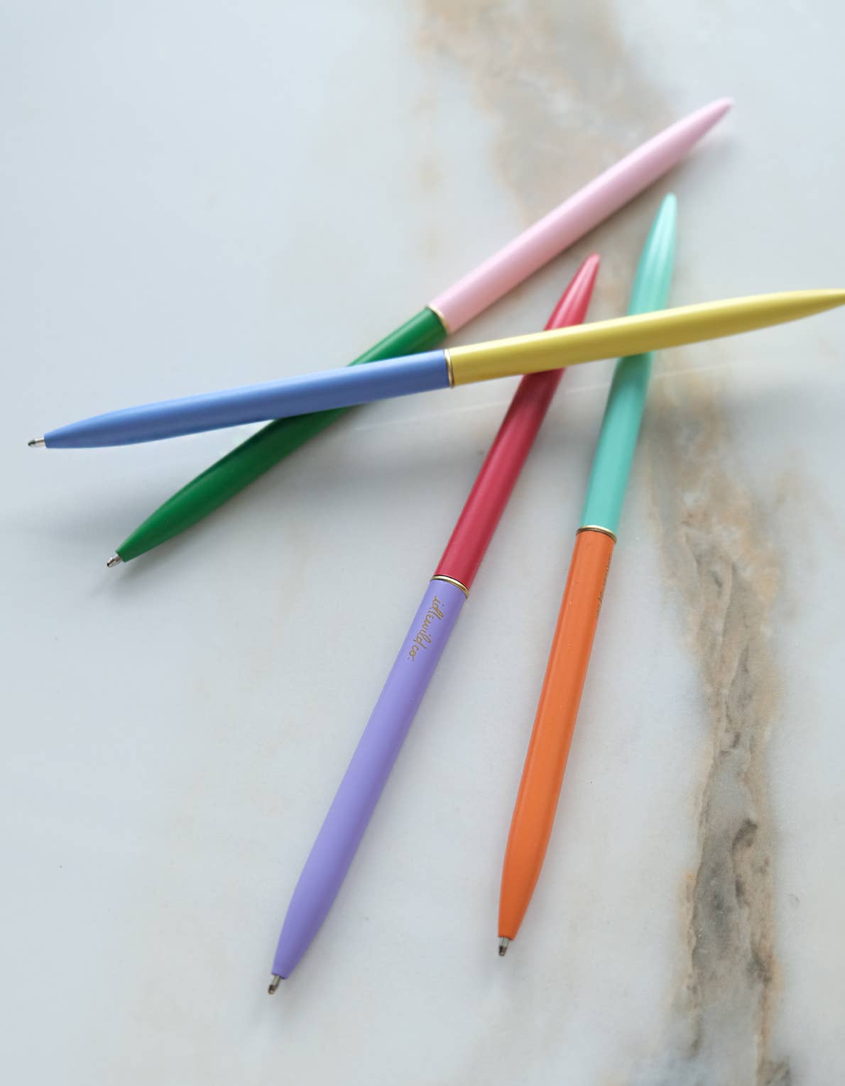 Slim Pen, Set of Four | Duo-Tone Classic Rainbow Idlewild Co.