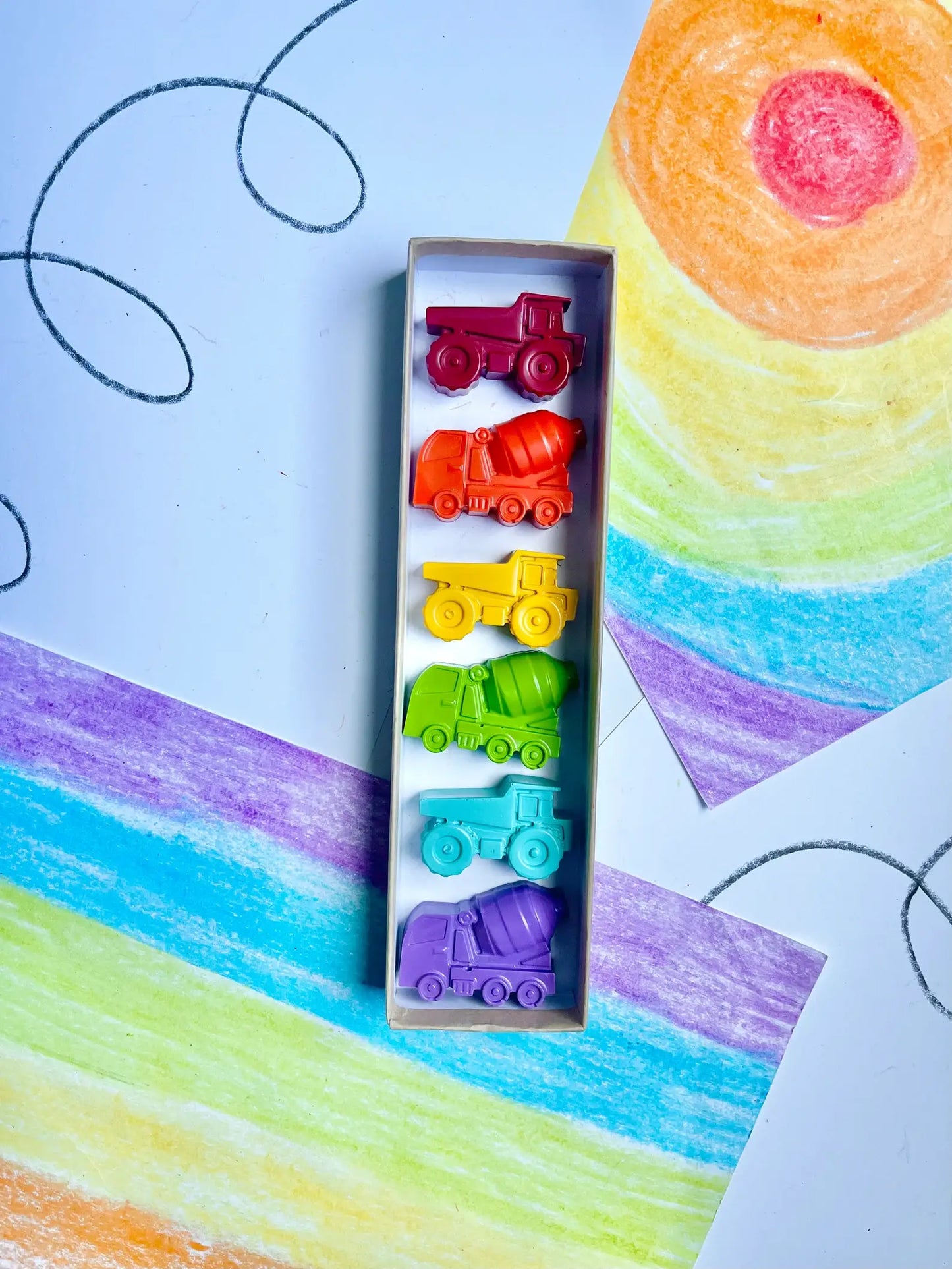 Construction Crayons Gift Box