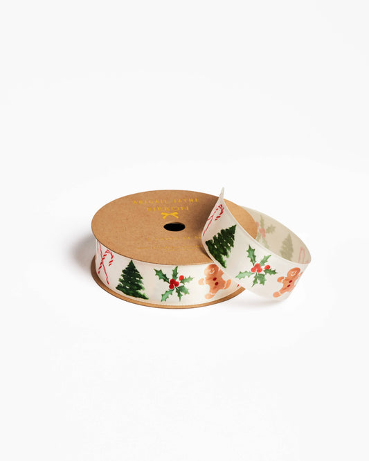 Christmas Icons Satin Ribbon Abigail Jayne Design