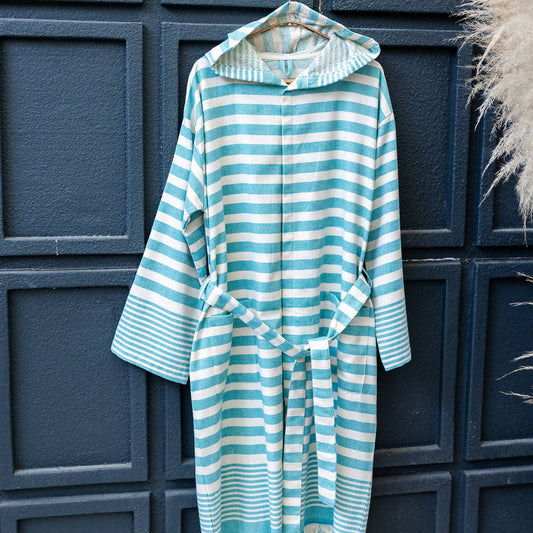 Bathrobe Turkish Cotton Light Weight Quick dry Resort Robe Kikoya