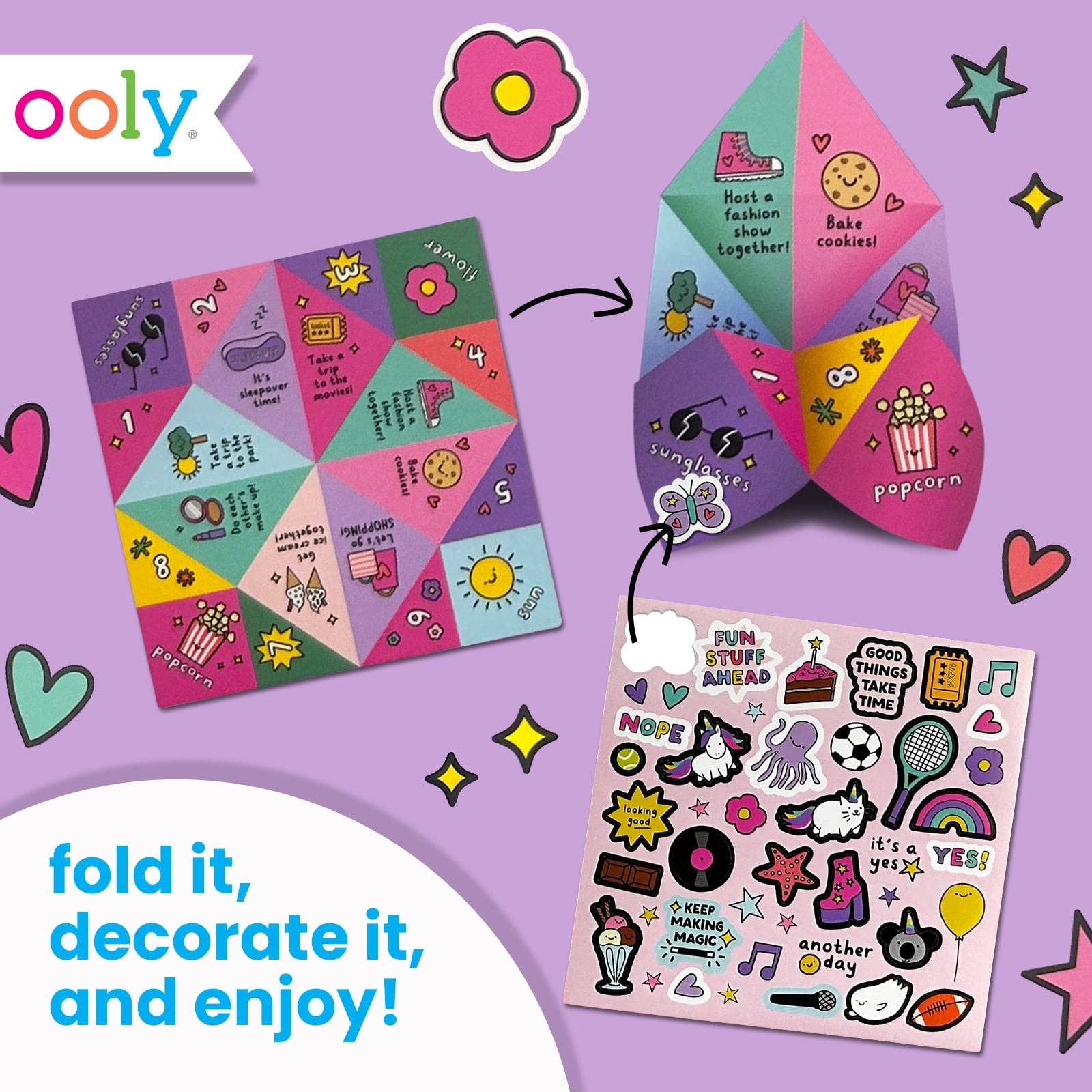 DIY Fortune Tellers - Set of 24 Designs OOLY