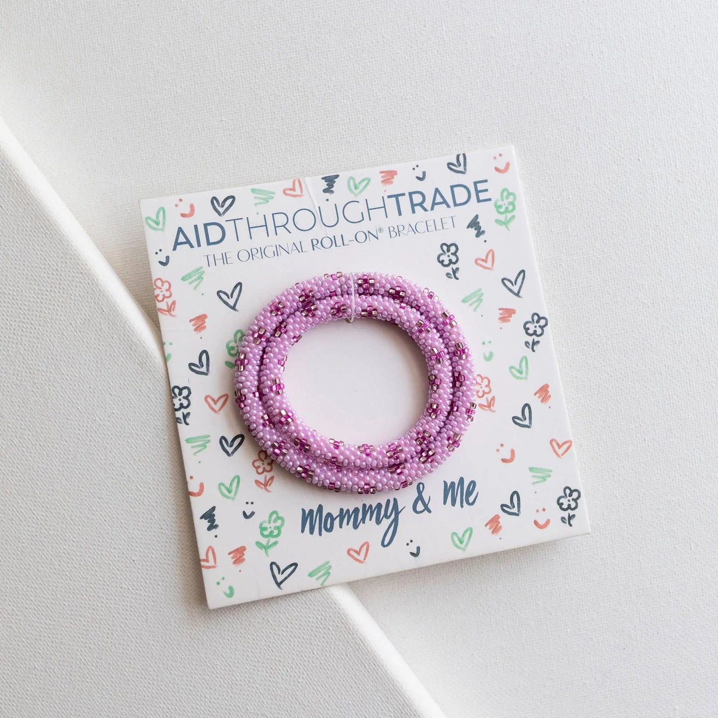 Mommy & Me Bracelets Orchid Aid Through Trade
