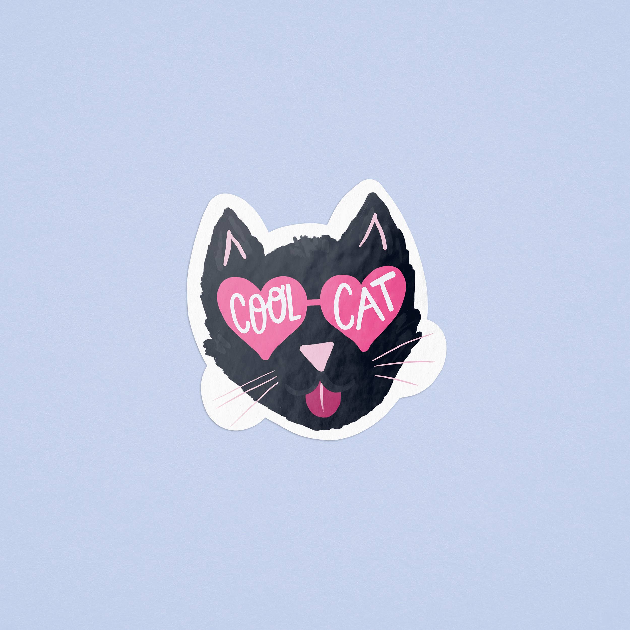 Cool Cat Illustrated Sticker One & Only Paper
