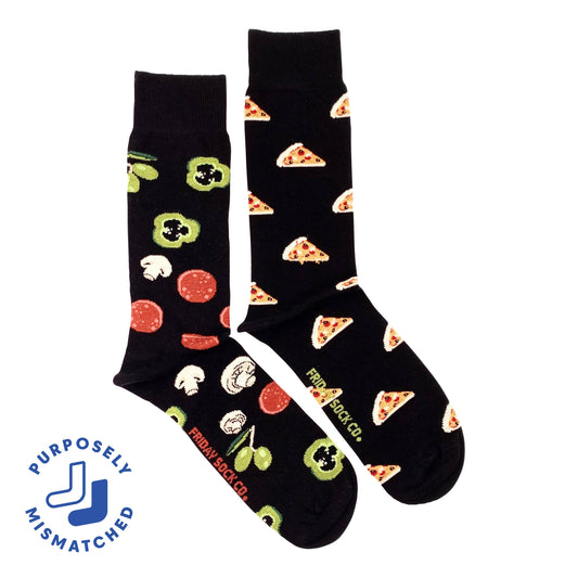 Pizza & Topping Socks Mens Friday Sock Co.