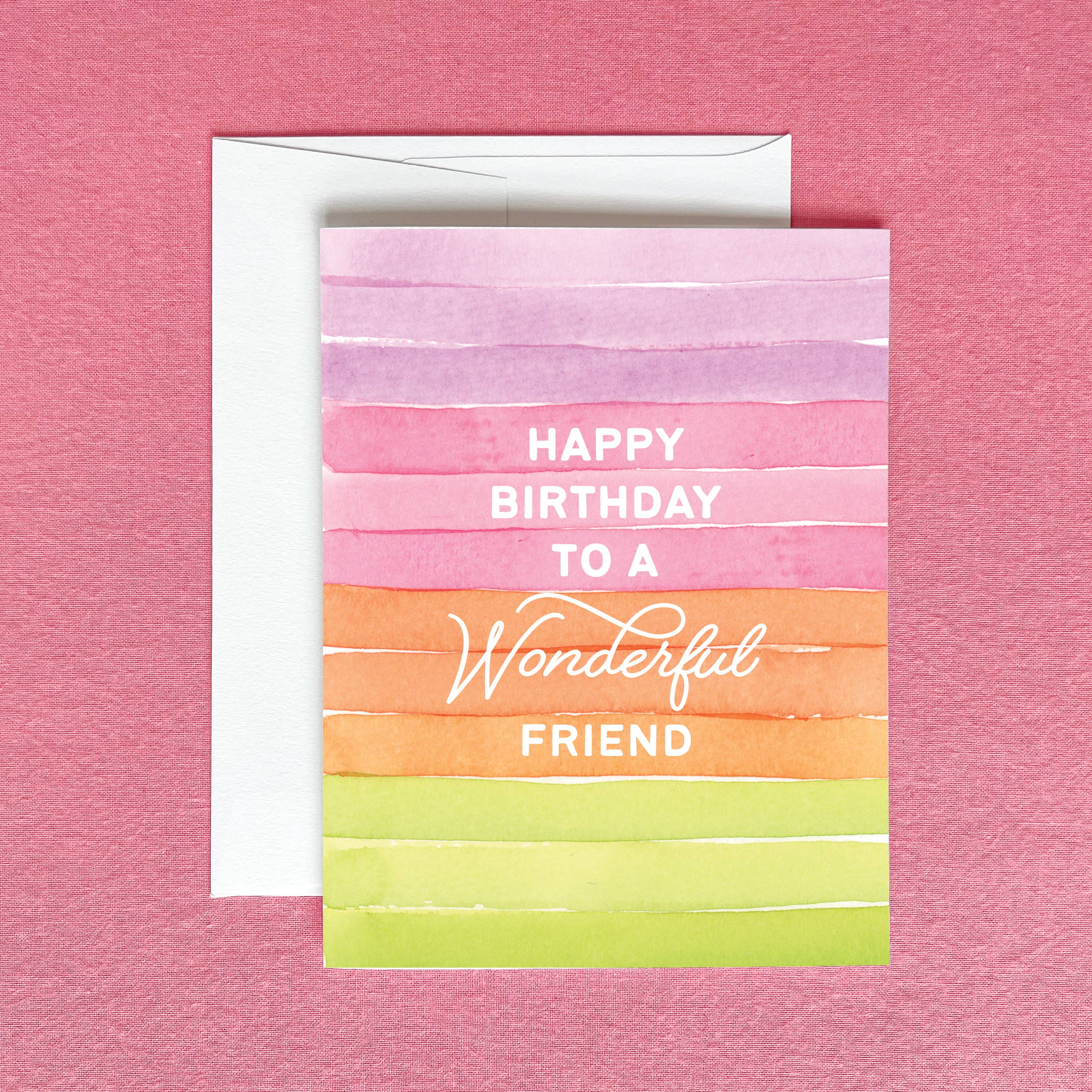 Happy Birthday to a Wonderful Friend Greeting Card Gert & Co