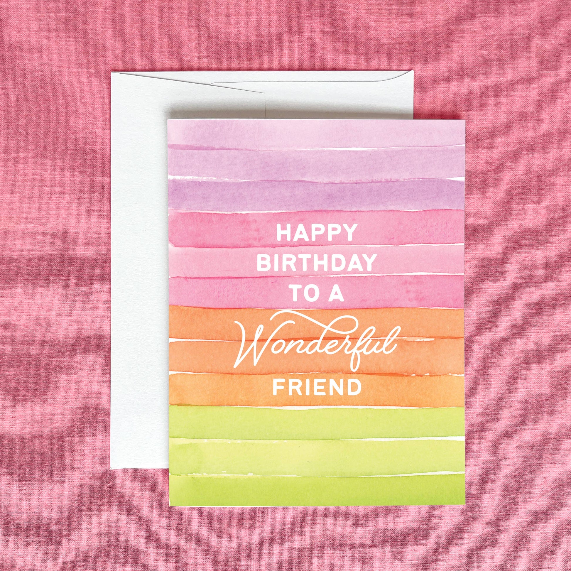 Happy Birthday to a Wonderful Friend Greeting Card Gert & Co