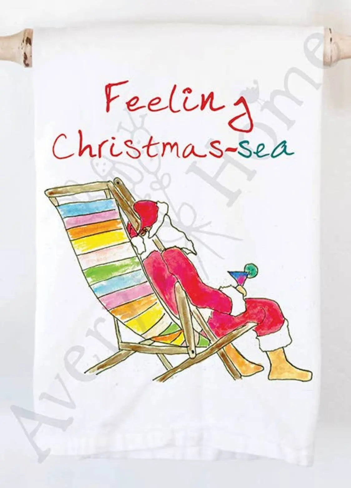 Feeling Christmas-Sea Beach Tea Towel Avery's Home