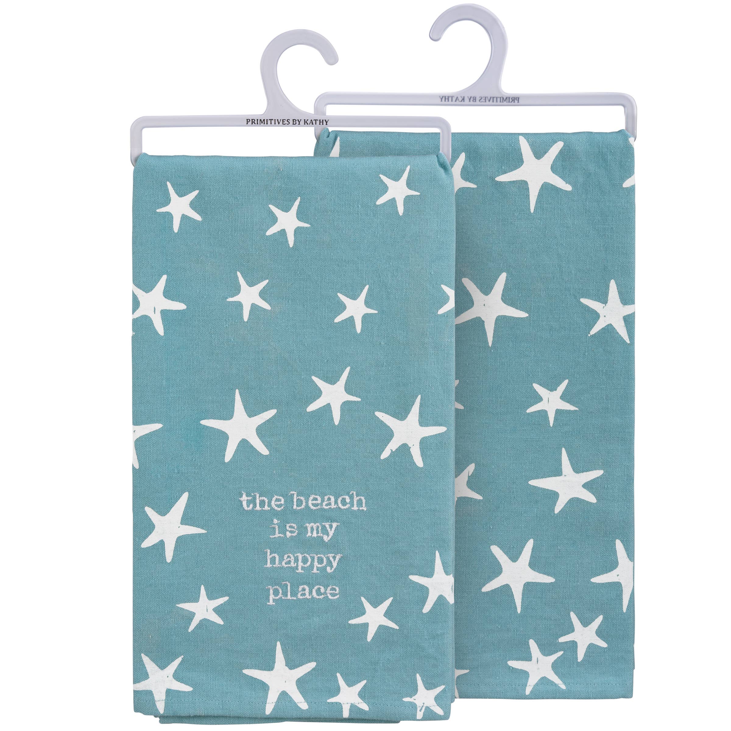 Beach Is My Happy Place Starfish Kitchen Towel
