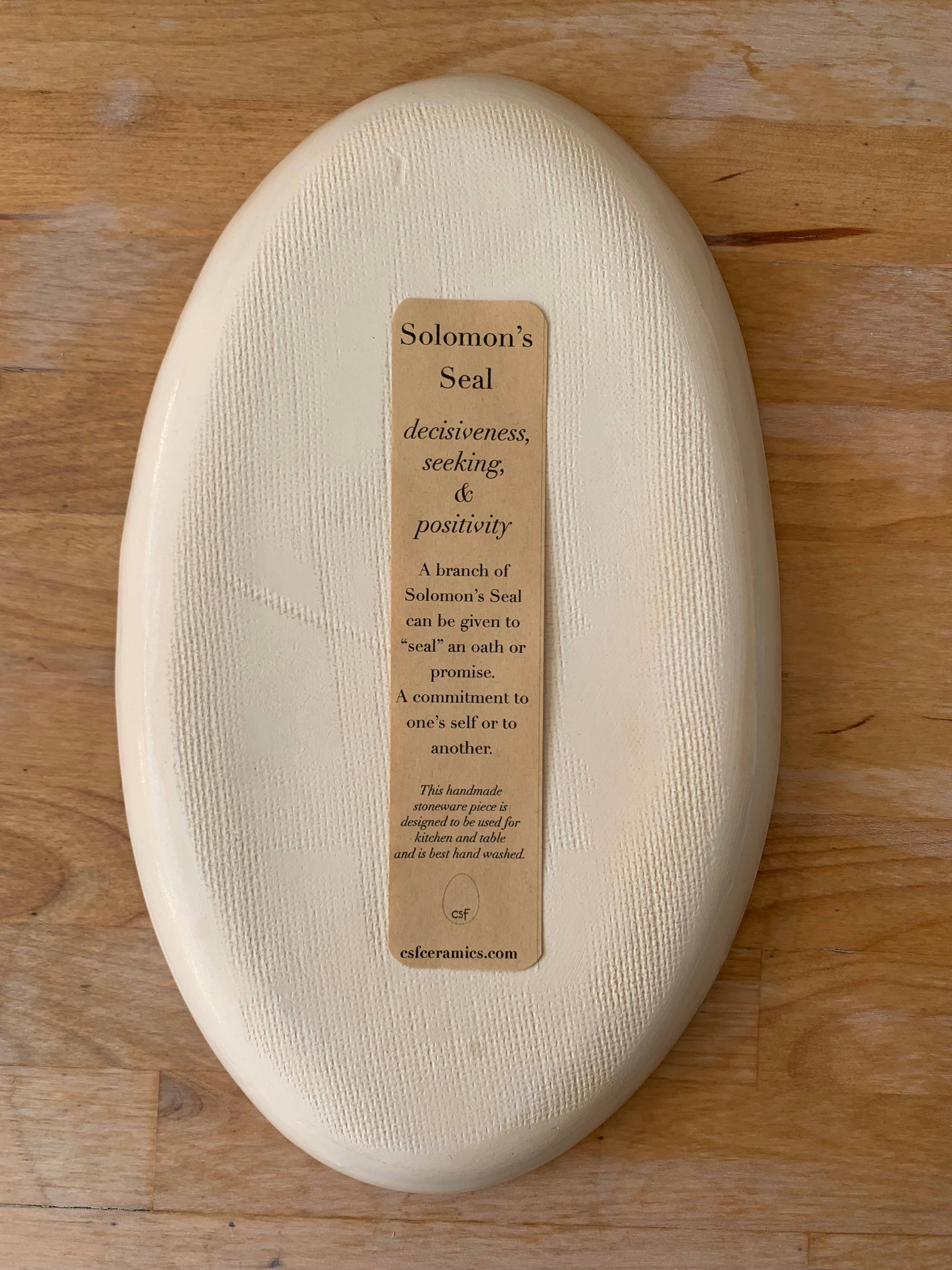 Solomons Seal Oval Platter