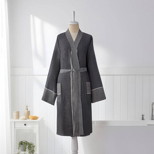 Bathrobe Turkish Cotton Light-Weight Summer Kimono Robe Kikoya
