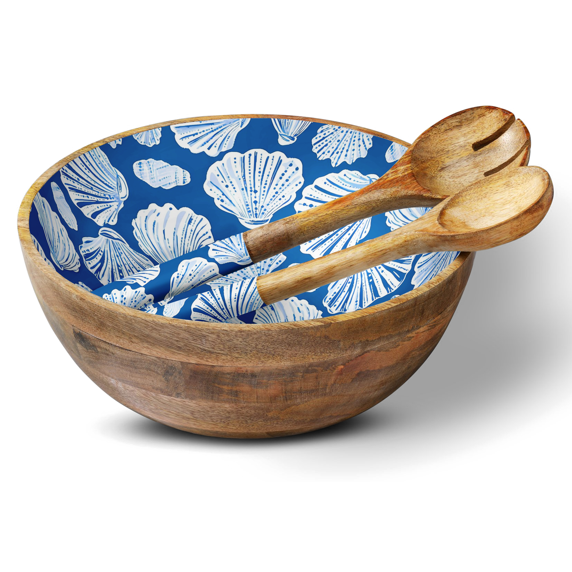 Blue Shell 12" Decorative Bowl D My Casita