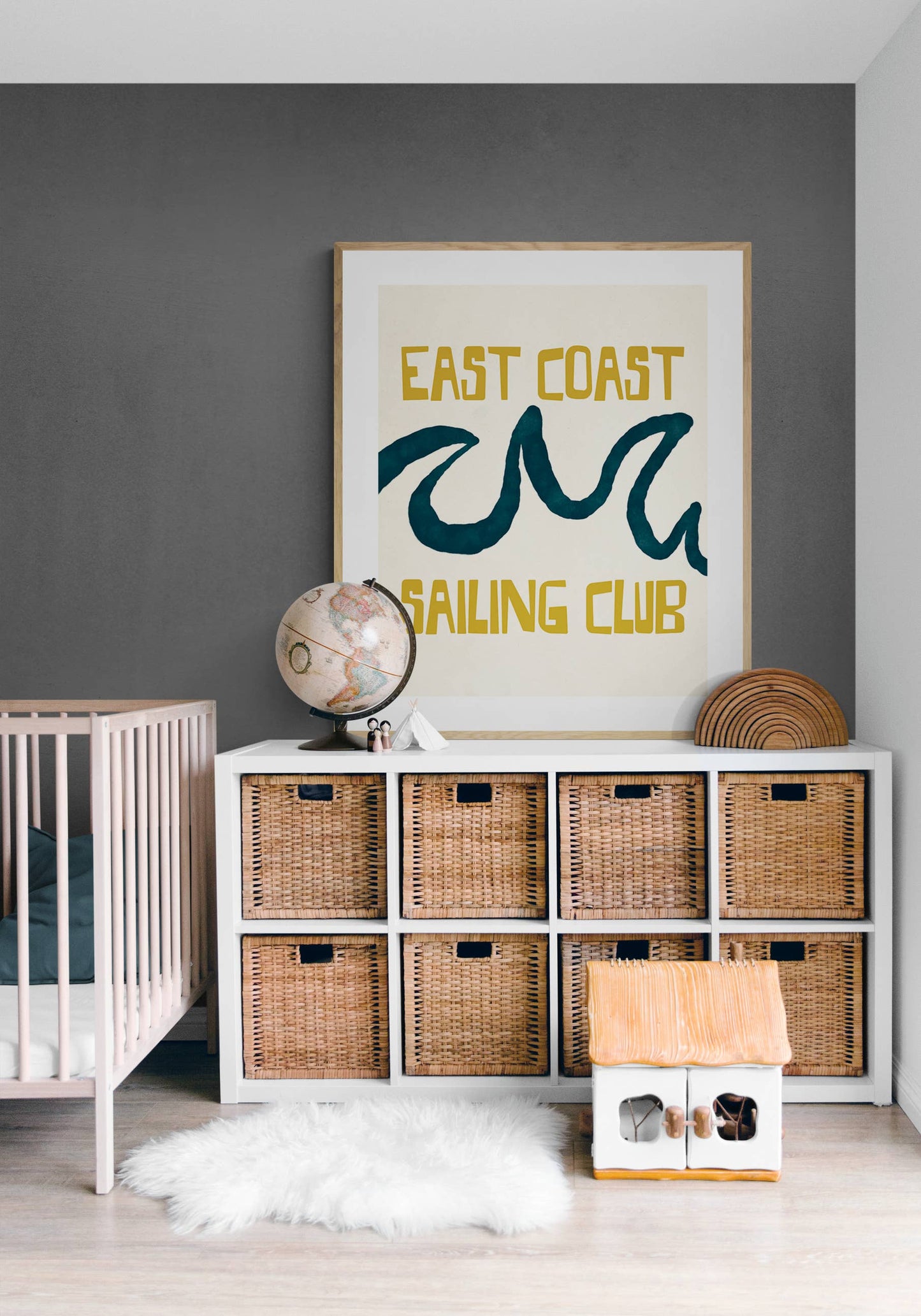 Modern Coastal Art Print - East Coast Sailing Club