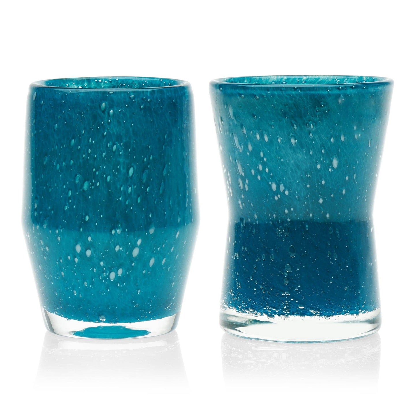 Teal Prologue Ebb Hydro Glass Tumblers, Set of 4