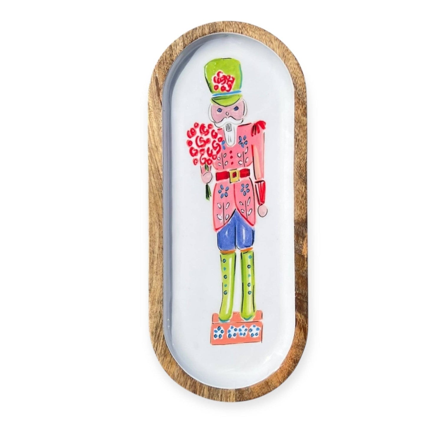 13" Preppy Nutcracker Oblong Tray My Casita