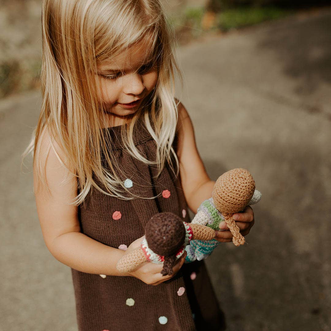 Handmade Mermaid Rattle in Turquoise