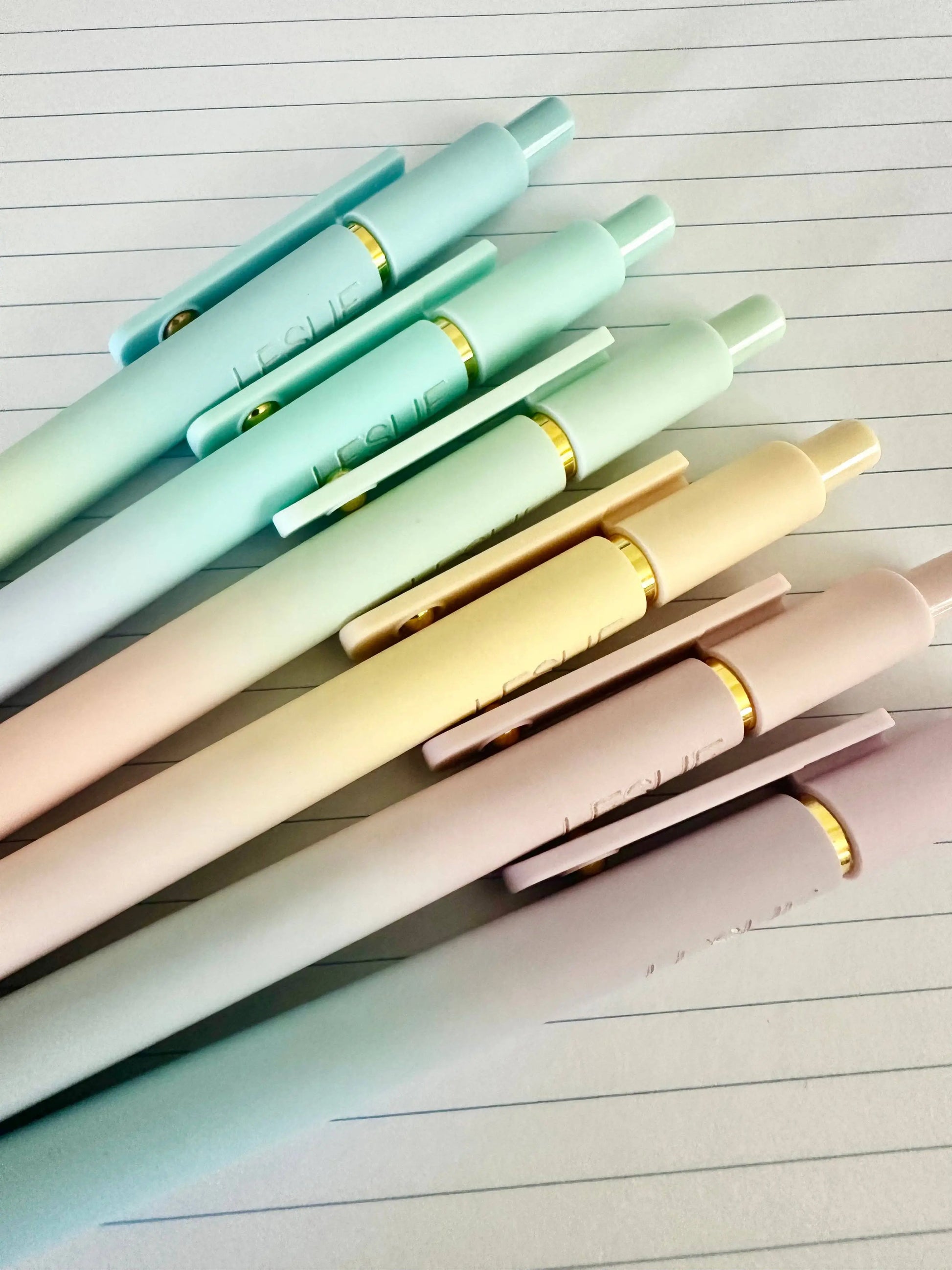 Fine Points™️ 6 Pen Gift Set｜Teacher Life Essentials Engraved Soft Touch Gel Pens Write This Way