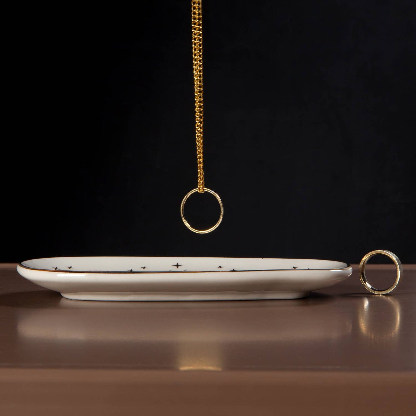 Trinket Tray Danica Studio Far And Away Oval Shaped Ceramic Trinket Tray