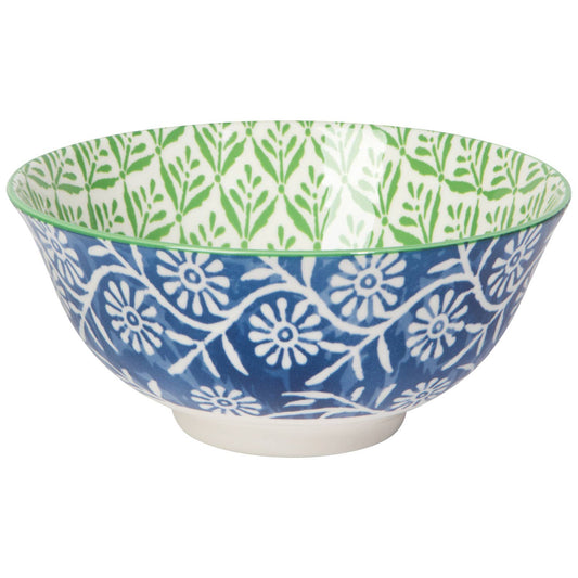 Green Leaf Stamped Bowl 6 inch Now Designs by Danica