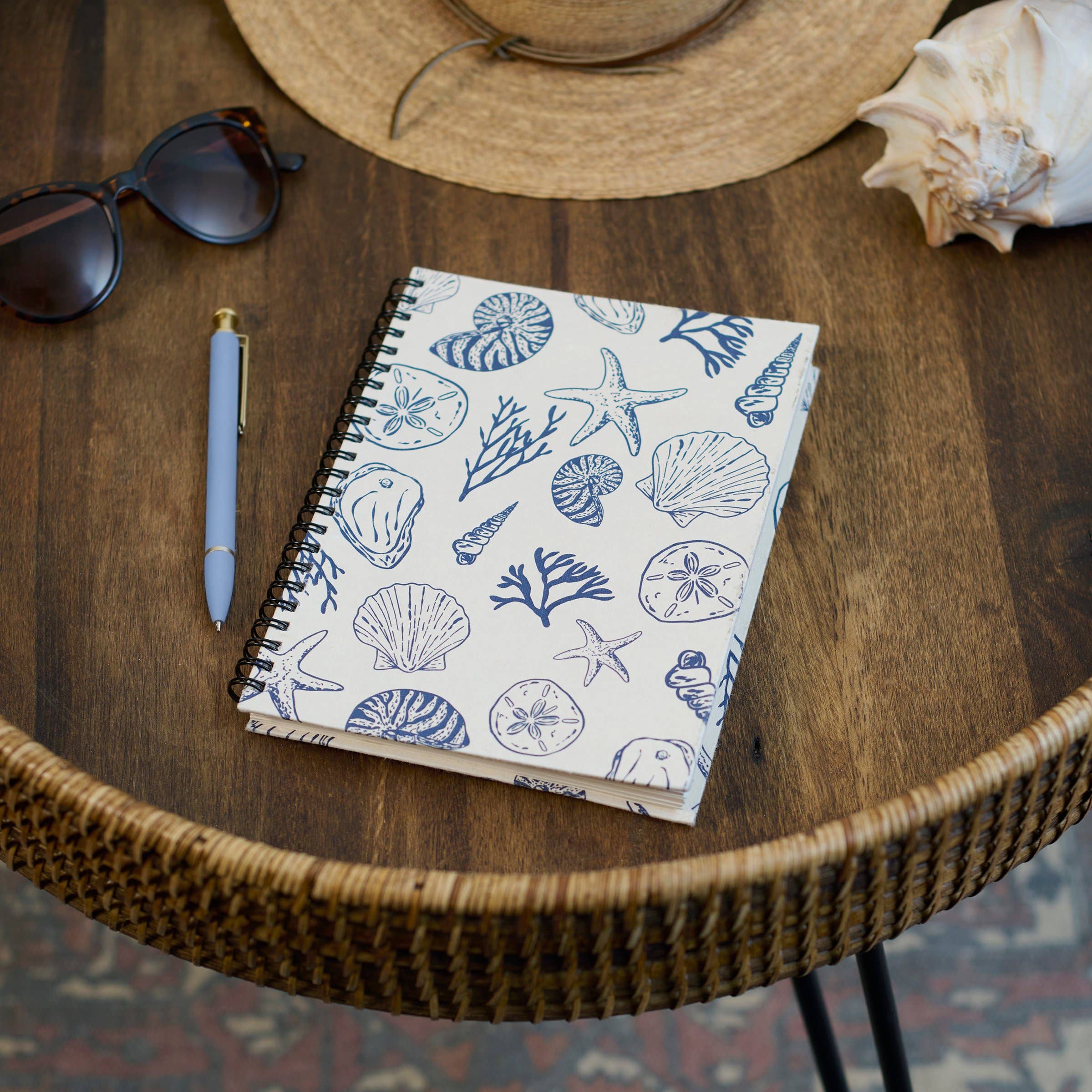 Seashells Spiral Notebook