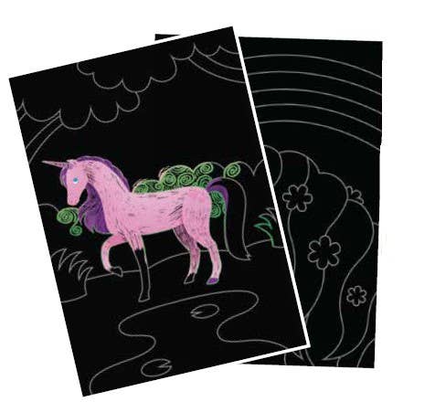 Scratch & Scribble Scratch Art Kit - Magical Unicorns OOLY