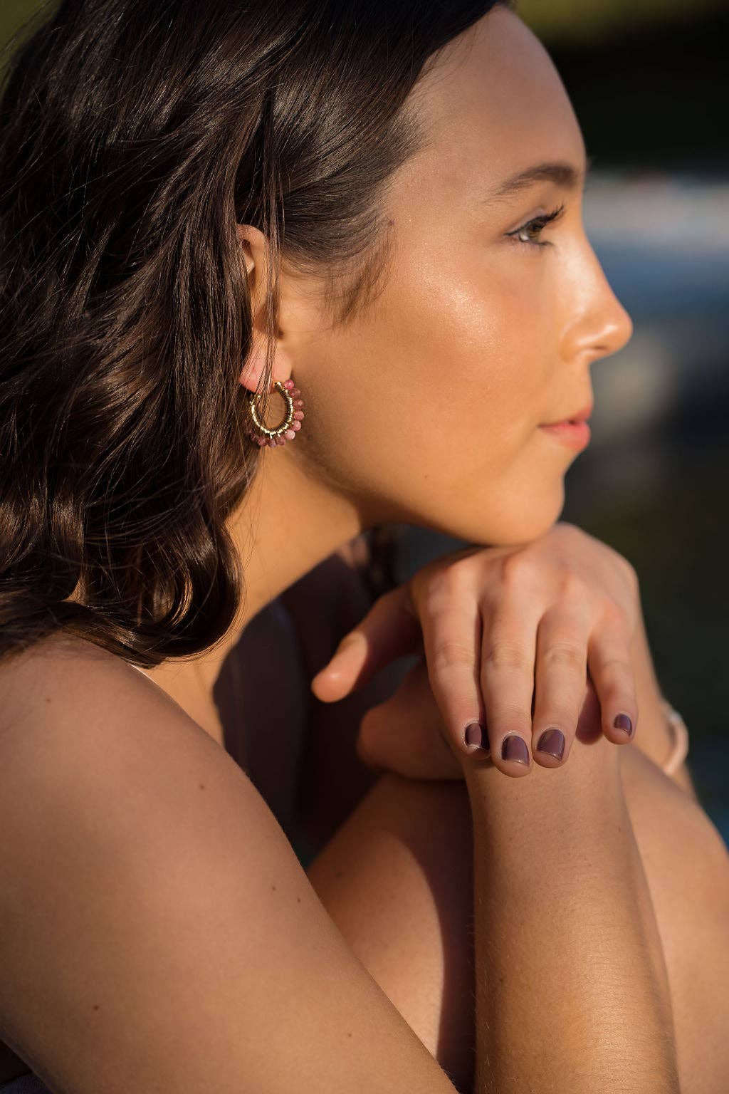 Pismo Mini Hoops ~ Salty Stones SALTY CALI