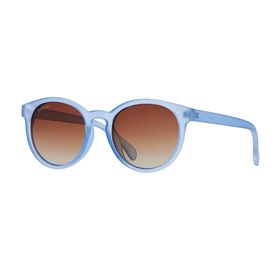 BP19887 - NEW Arches Soft Denim Blue/ Brown Polarized Lens Blue Planet Eco-Eyewear