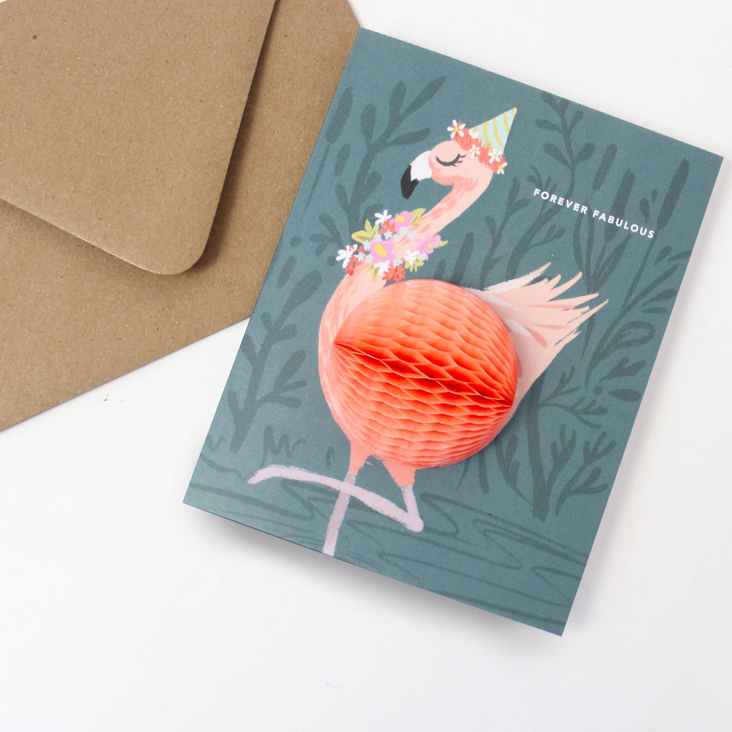 Flamingo Birthday Pop-up Card
