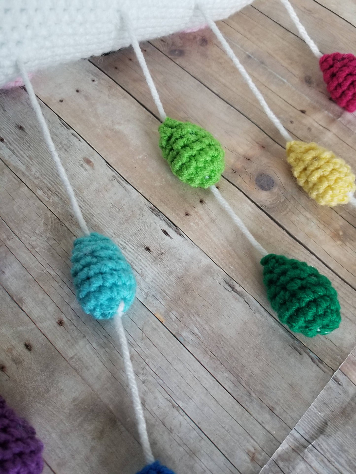 Happy Cloud Mobile Rainbow Raindrops Sweet Sleepy Nursery De