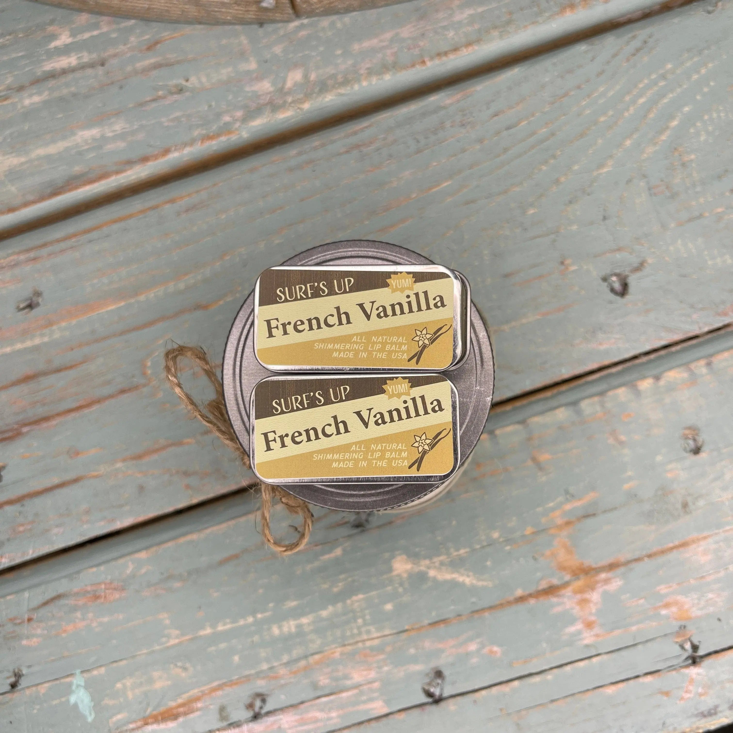 French Vanilla Shimmering Lip Balm Surfs Up Candle