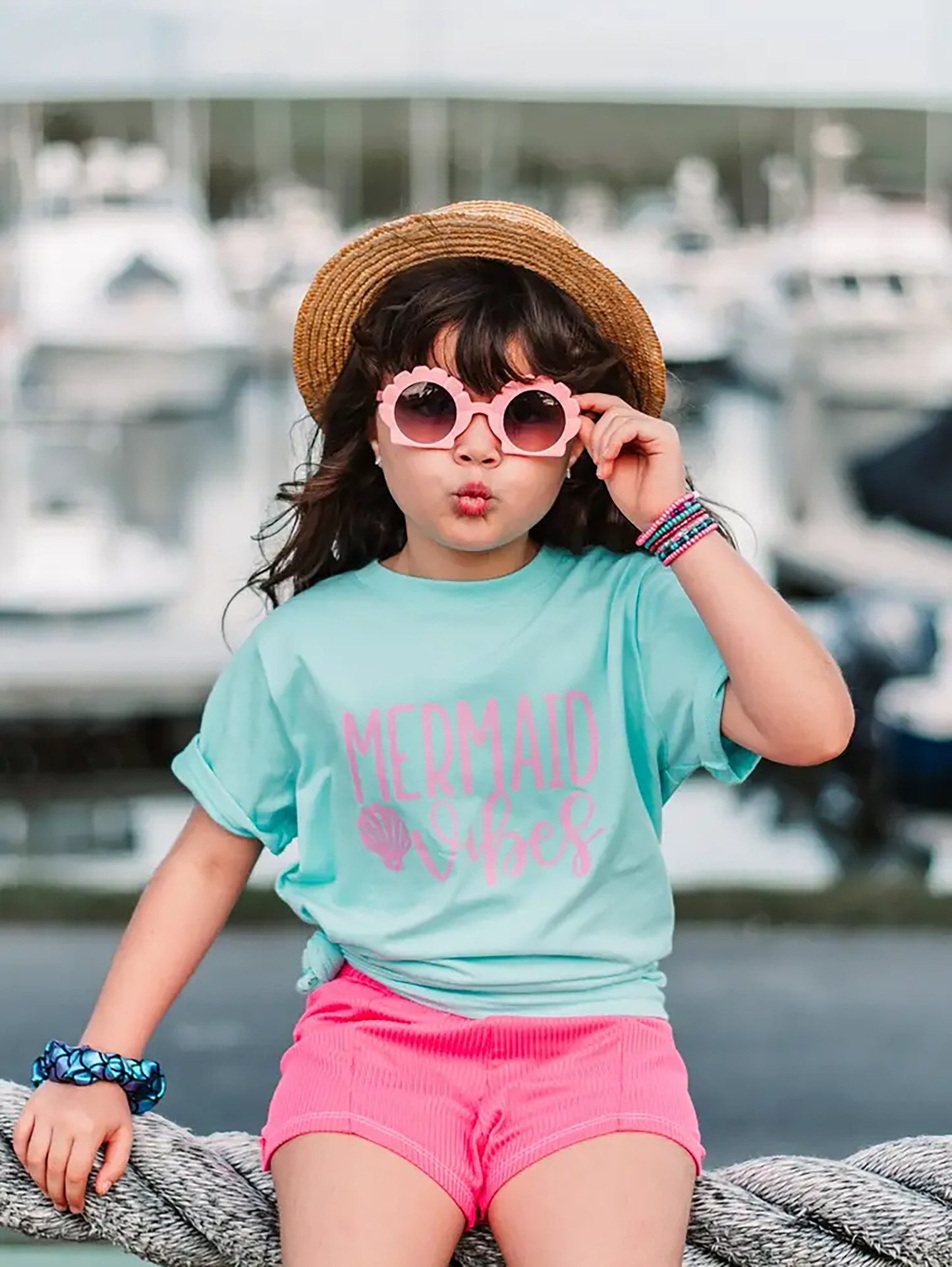 Mermaid Vibes | Baby, Toddler and Youth Girls Summer Tee