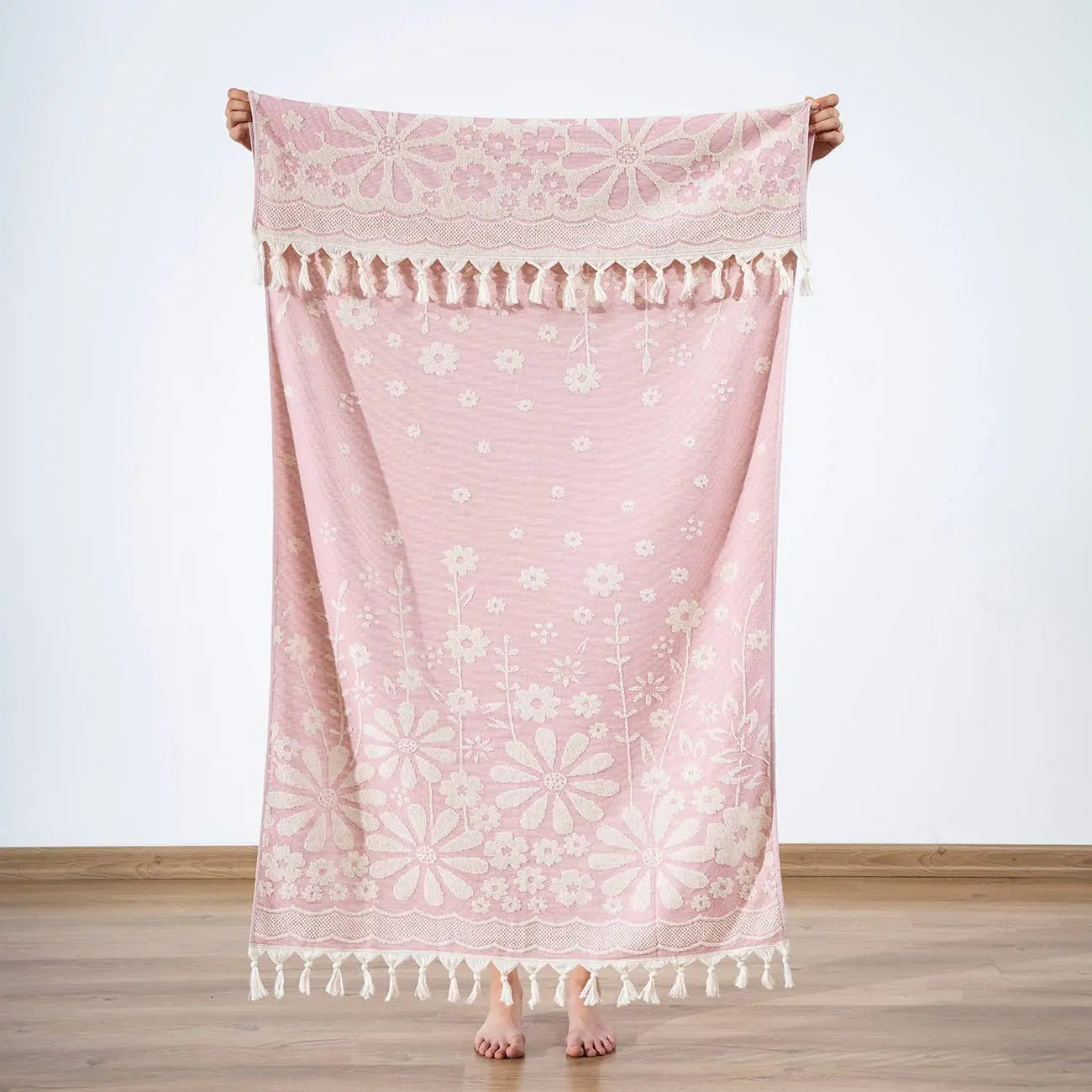 Daisy Turkish Terry Beach Bath Towels 100% Cotton 36x66 Spa Kikoya