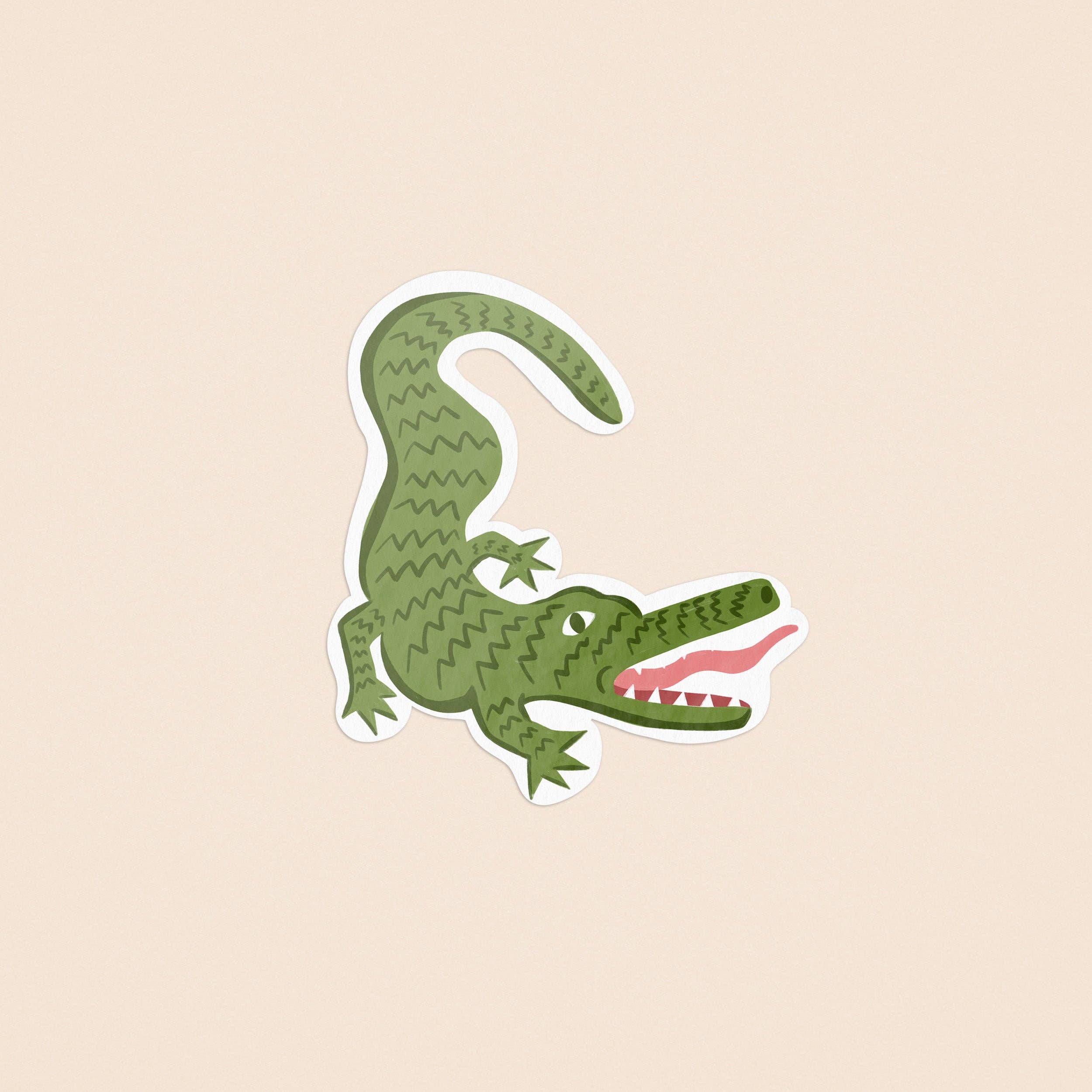 Alligator Illustrated Sticker One & Only Paper