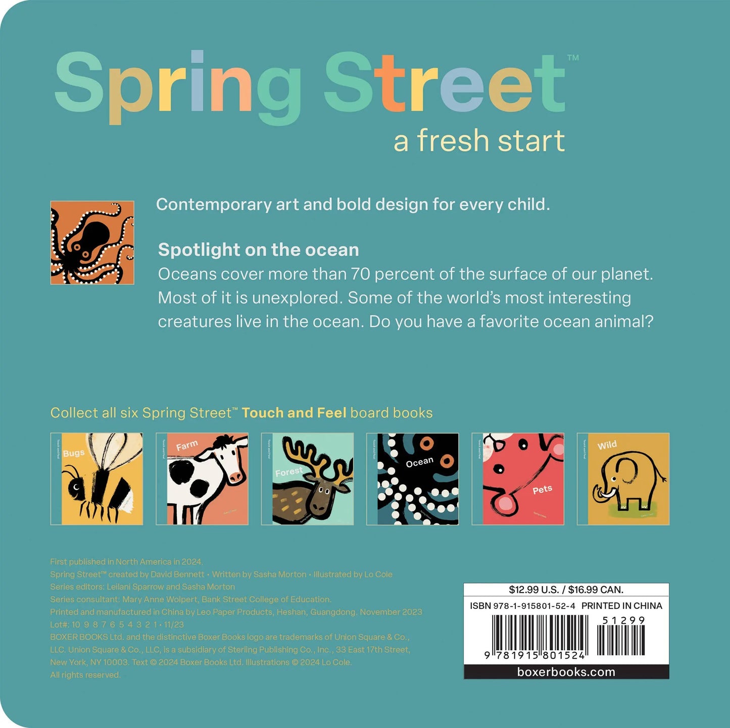Spring Street Touch and Feel: Ocean by Boxer Books Hachette Book Group