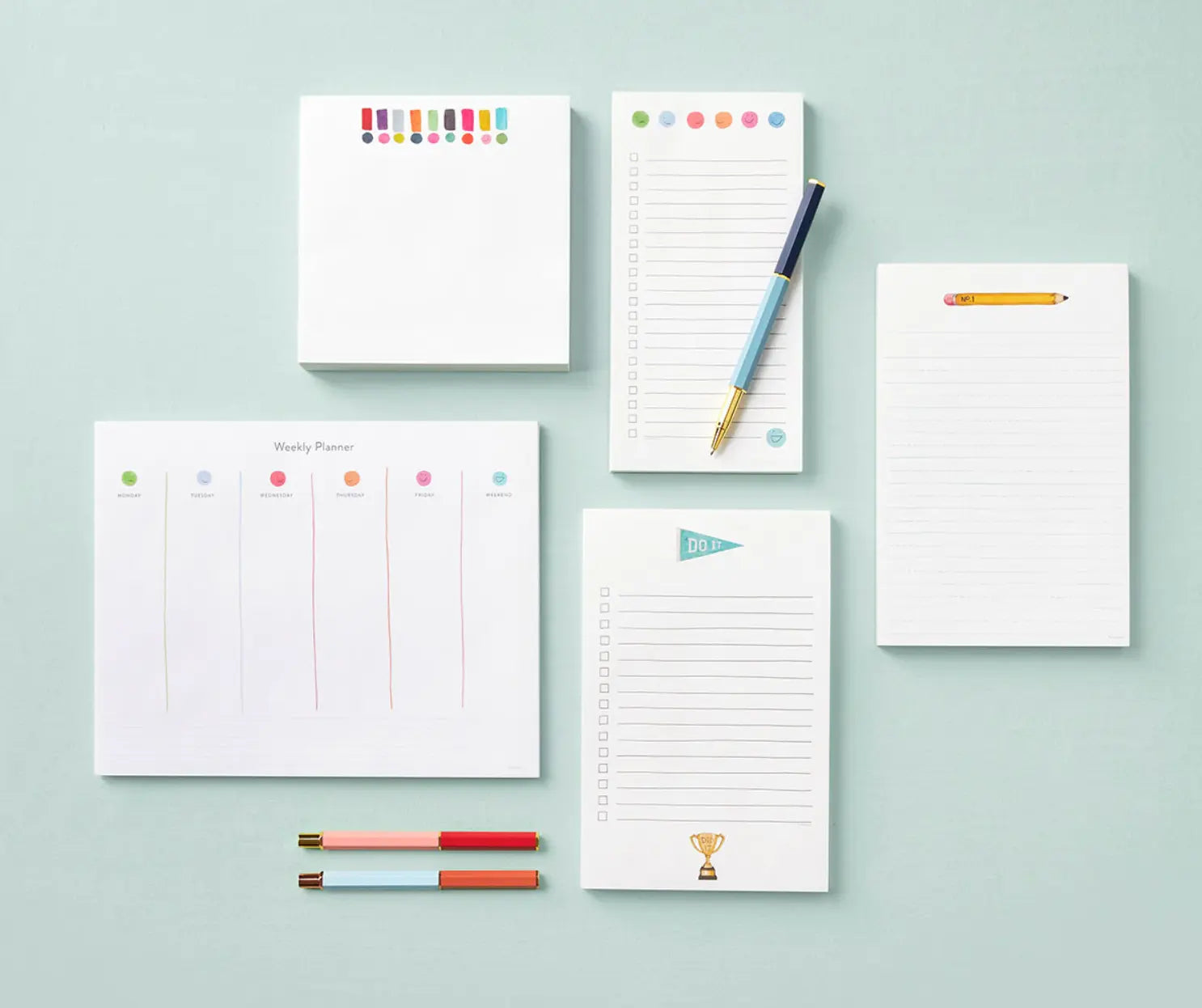 Happy Dots Exclamation Chunky Notepad E. Frances Paper
