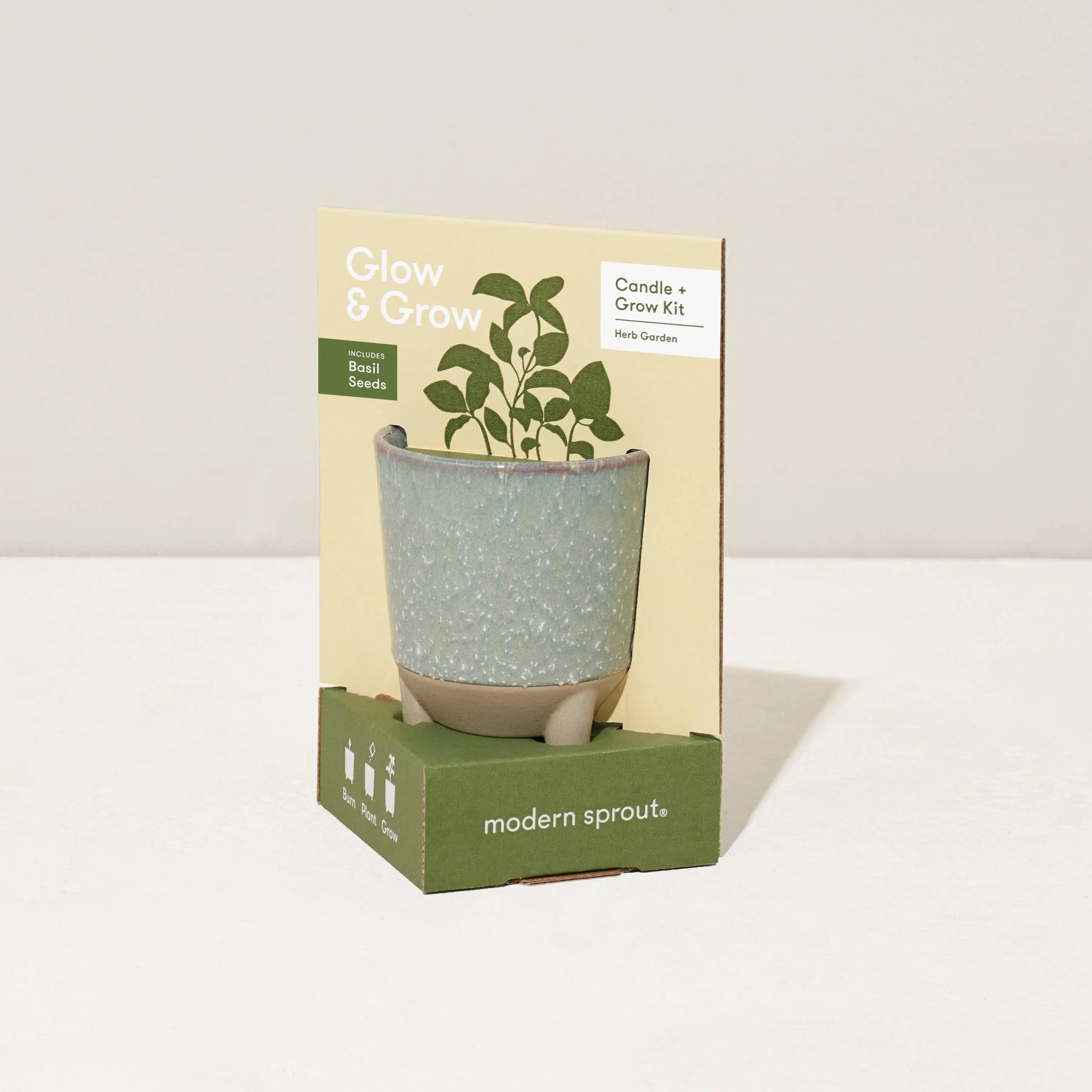 Glow & Grow 2-in-1 Candle + Grow Kit Modern Sprout
