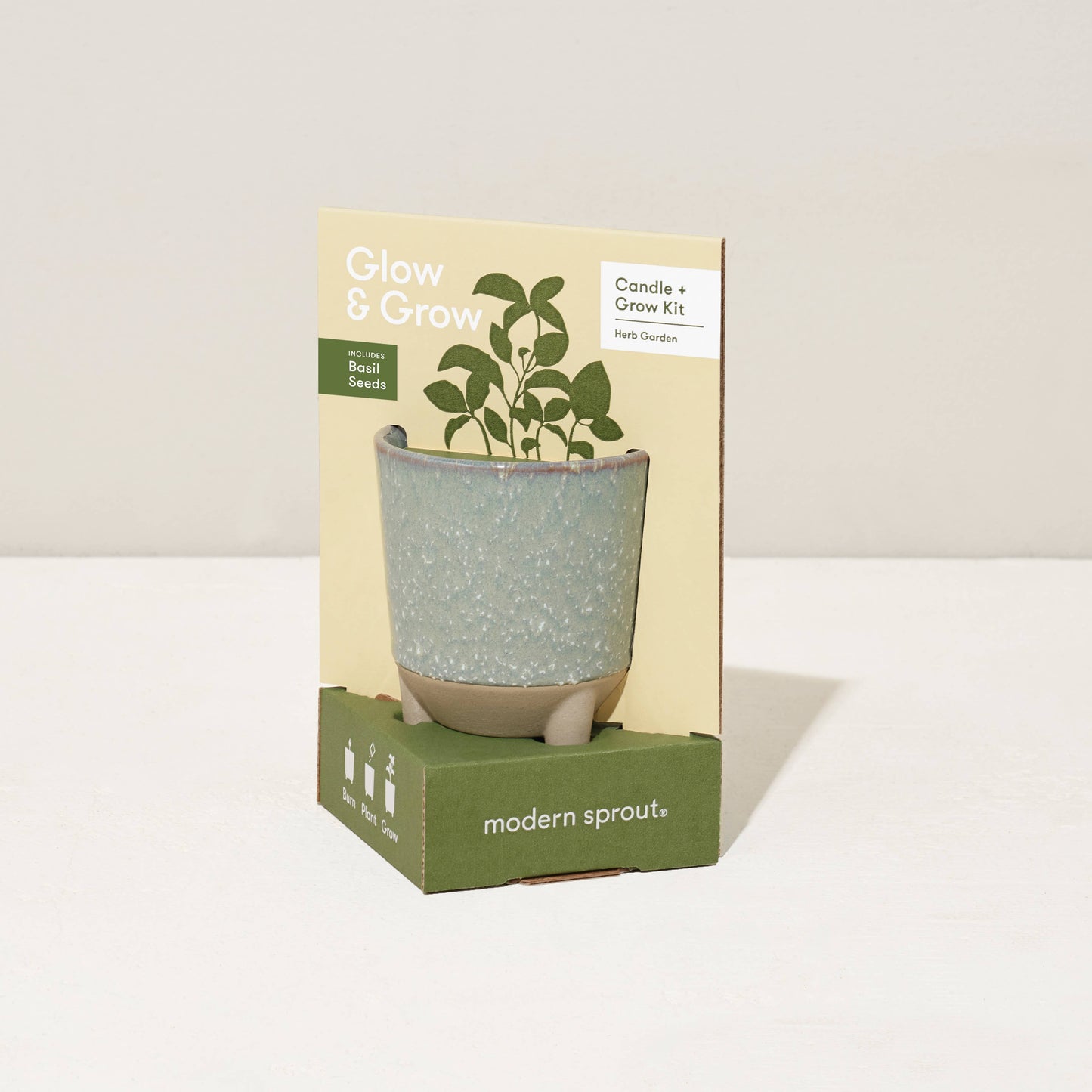 Glow & Grow 2-in-1 Candle + Grow Kit Modern Sprout