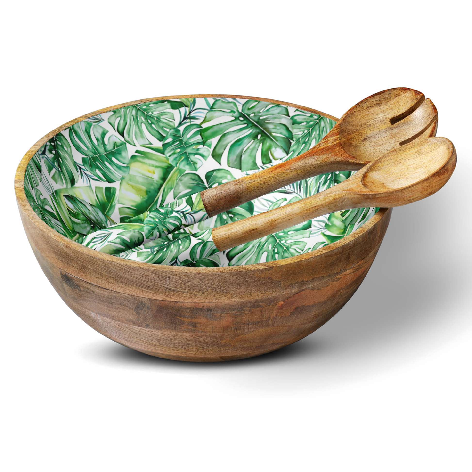 Green Palm 12" Decorative Bowl My Casita