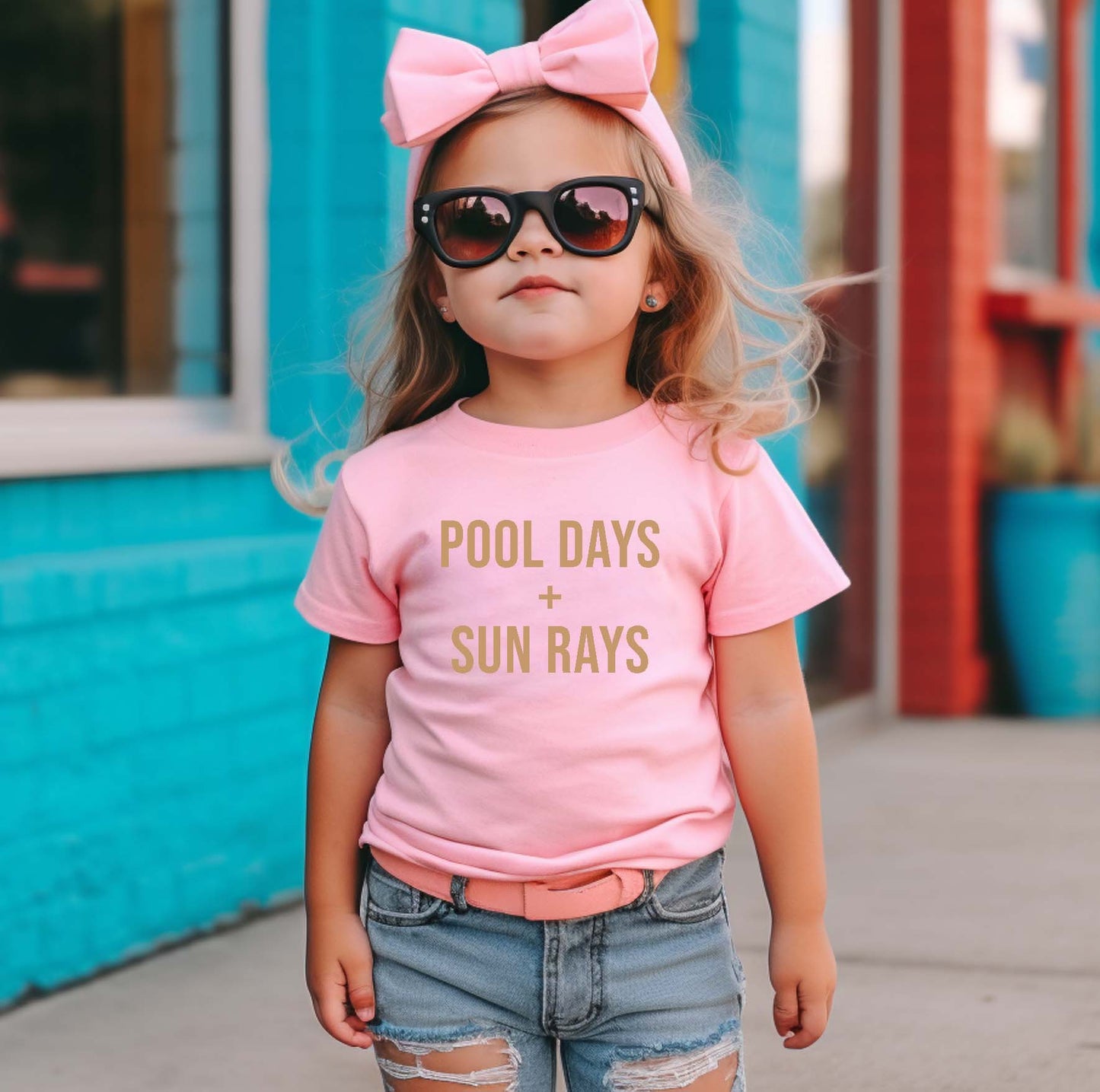 Pool Days + Sun Rays | Kids Summer Shirt
