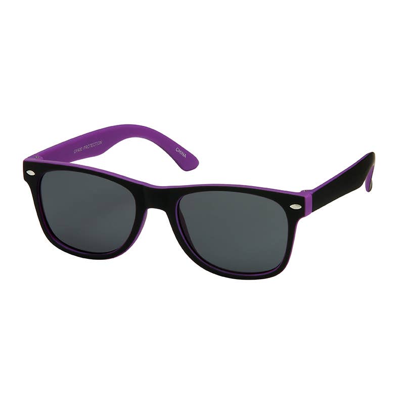 Kids 2 Tone Color Classic Sunglasses