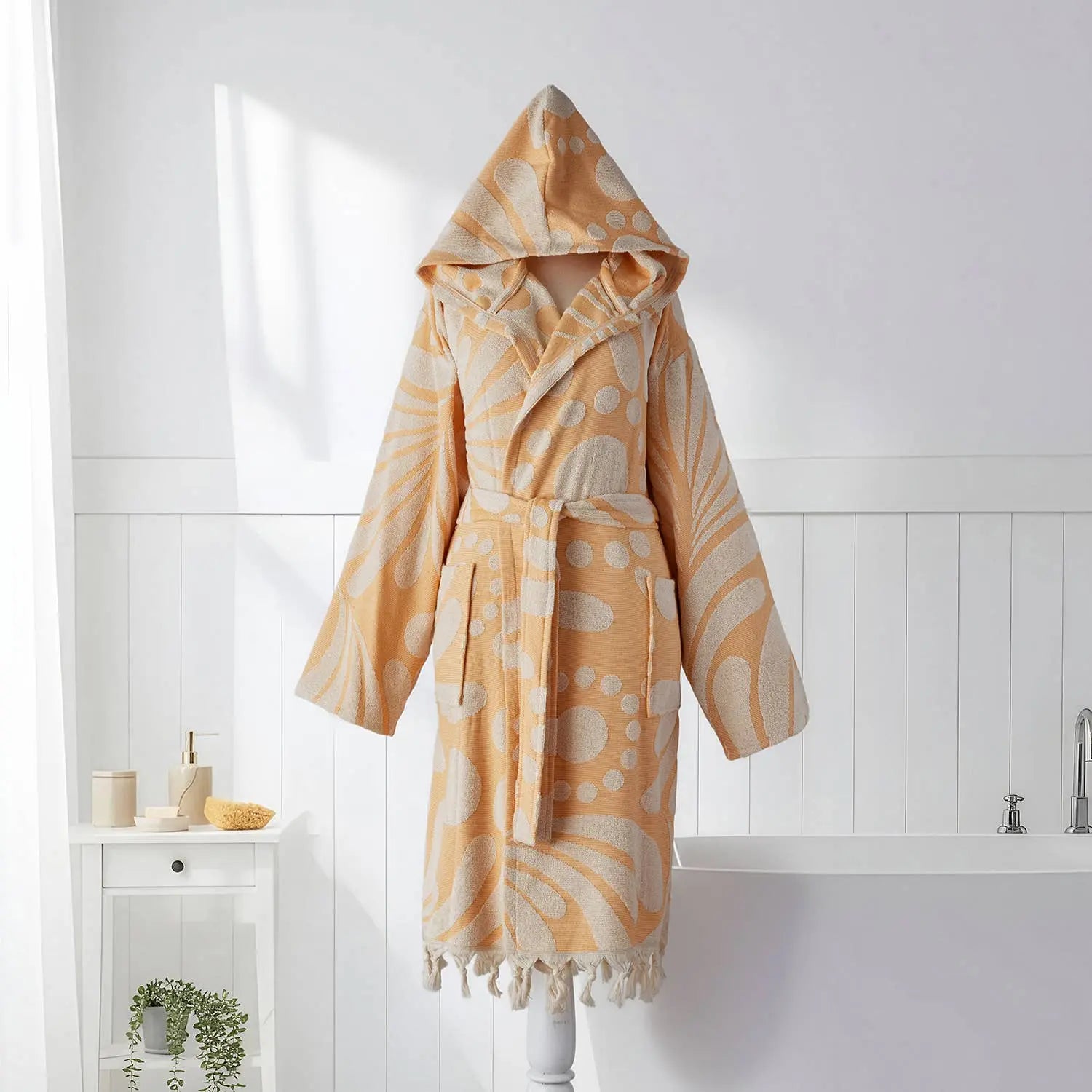 Swirl Bathrobe Turkish Cotton Quick dry Resort Robe Kikoya
