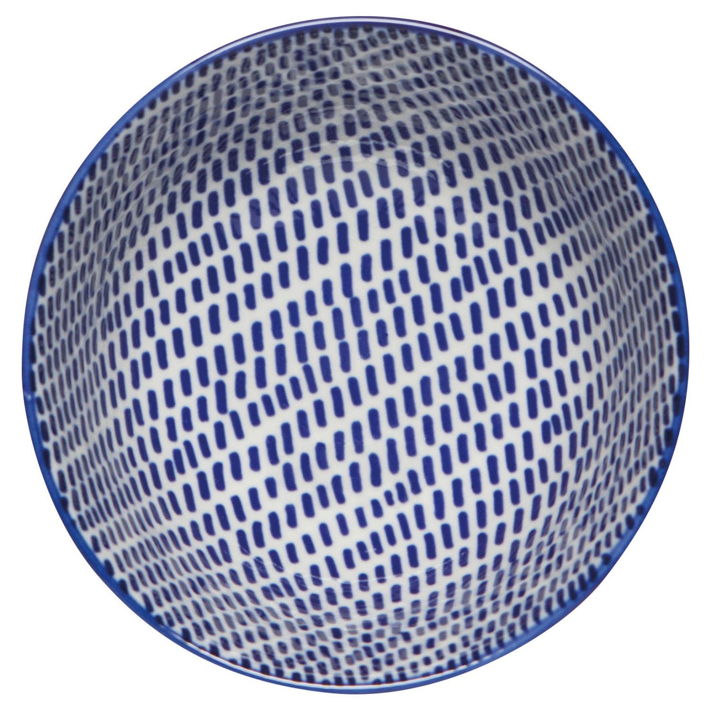 Orange Blue Blossom Stamped Bowl 4 Inch Now Designs by Danica