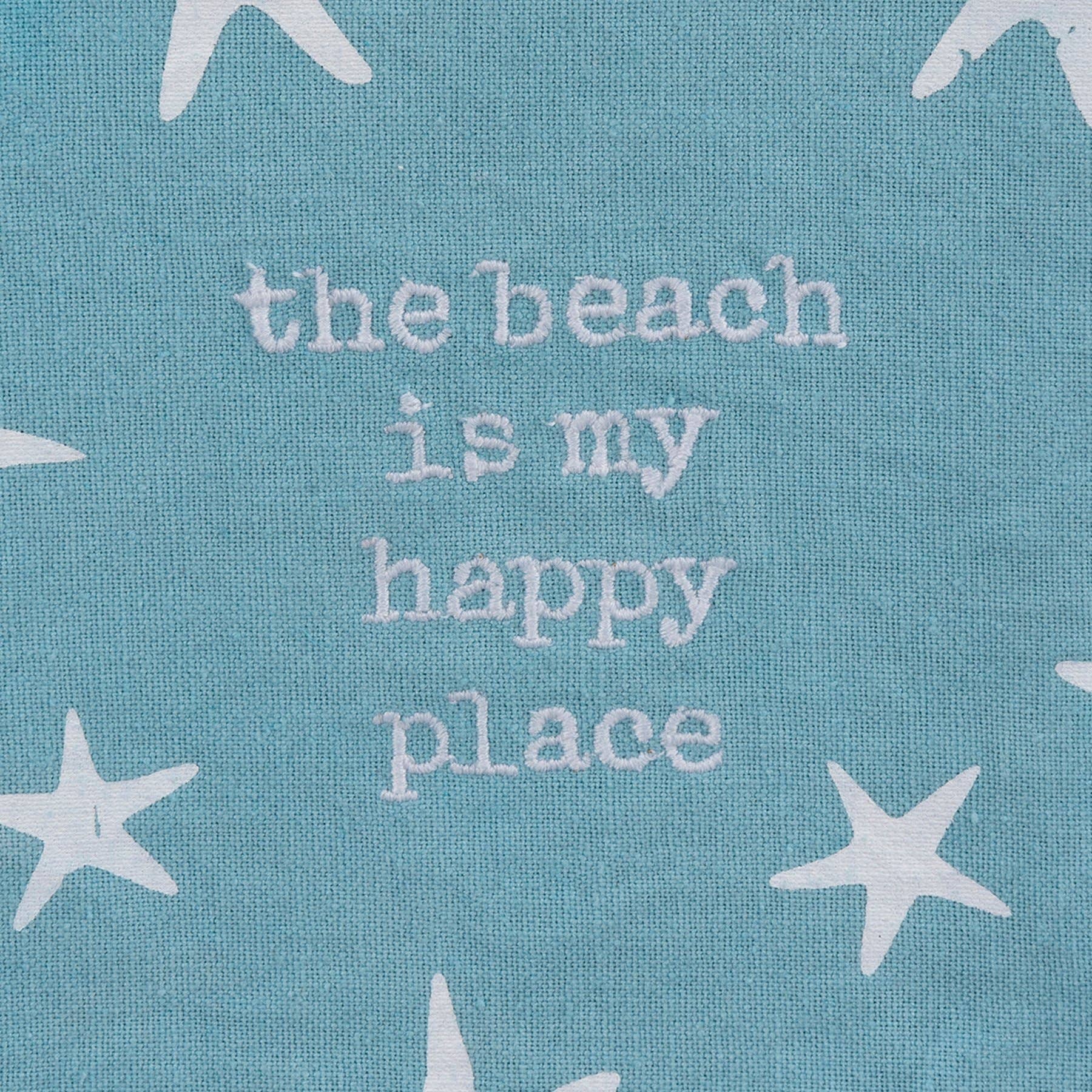 Beach Is My Happy Place Starfish Kitchen Towel