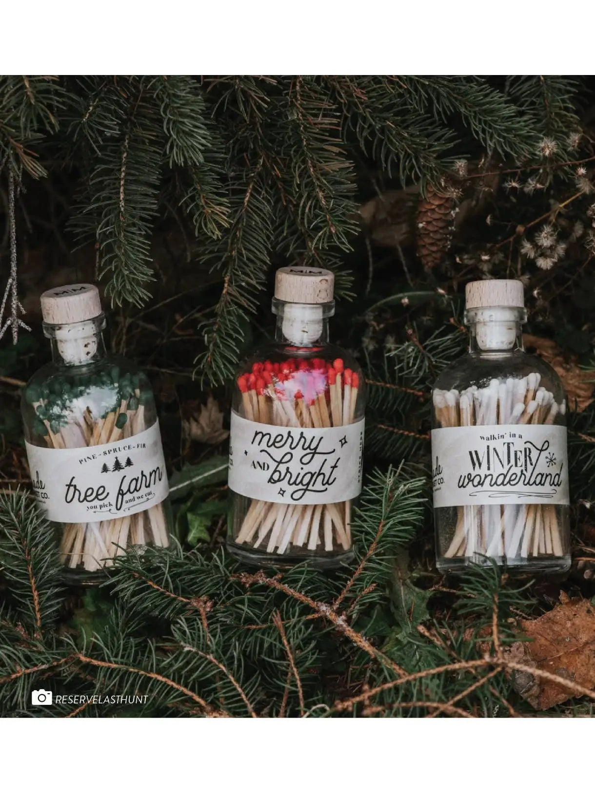 Vintage Apothecary Christmas Merry Red Matches Made Market Co.