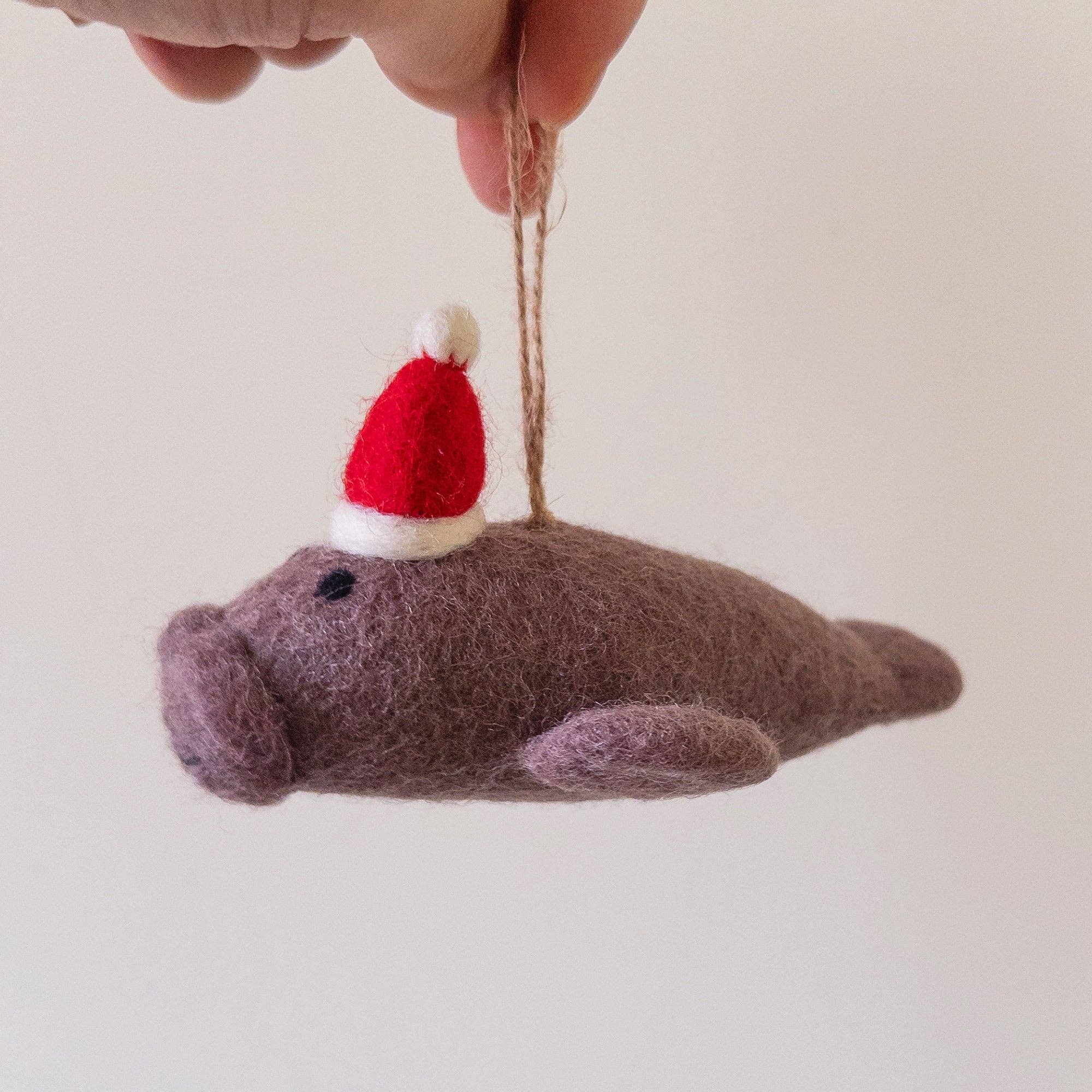 Manatee Felt Ornament Ganapati