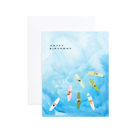 Barrett Surf Birthday Greeting Card Evergreen Summer