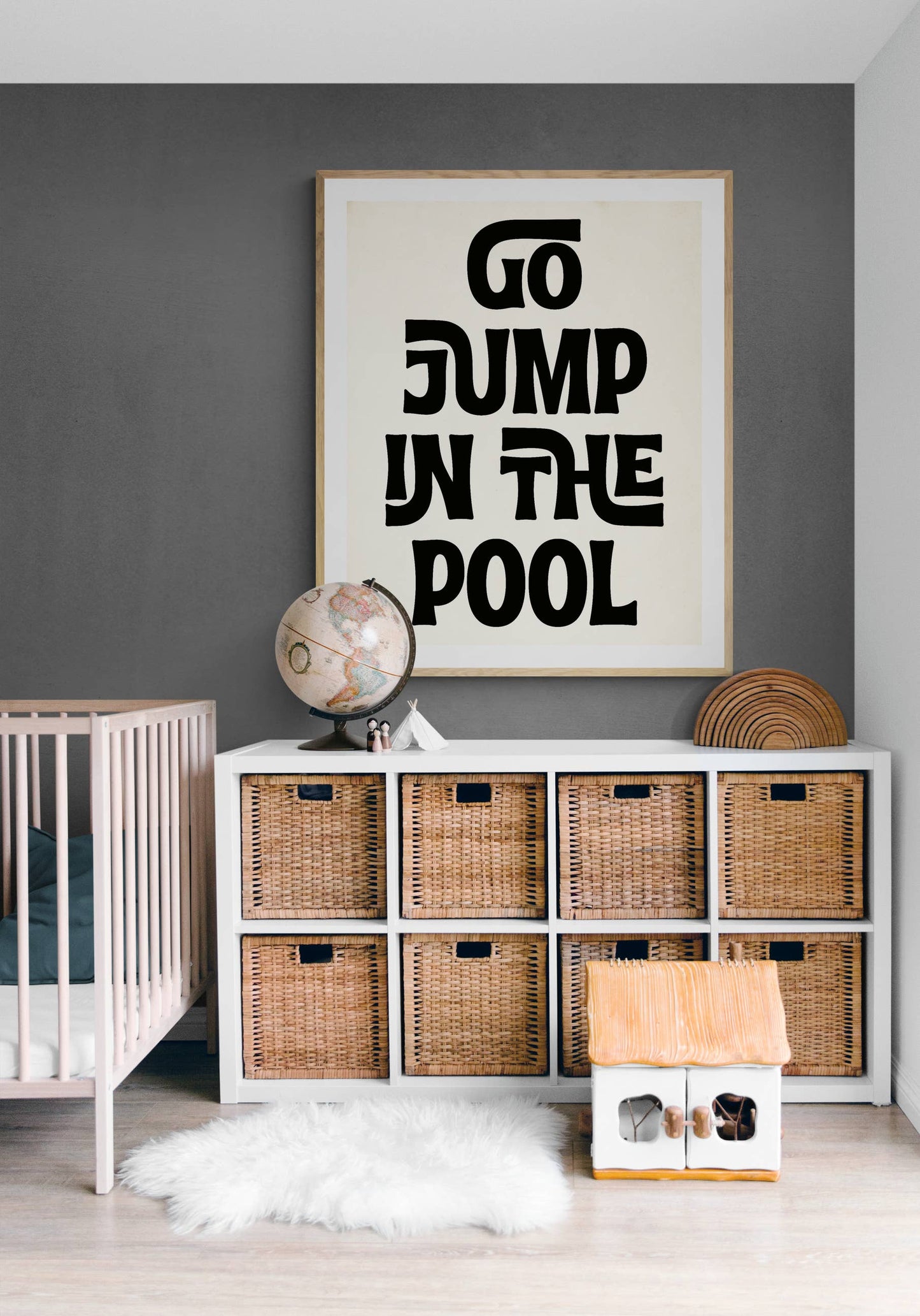 Modern Coastal Art Print - Go Jump In The Pool